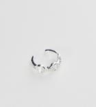 Asos Design Sterling Silver Ear Cuff In Open Link Chain Design