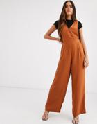 Y.a.s Sleeveless Jumpsuit In Brown