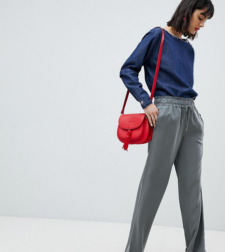 Esprit Wide Leg Relaxed Pants-green