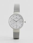 Accurist Silver Mesh Chronograph Watch - Silver