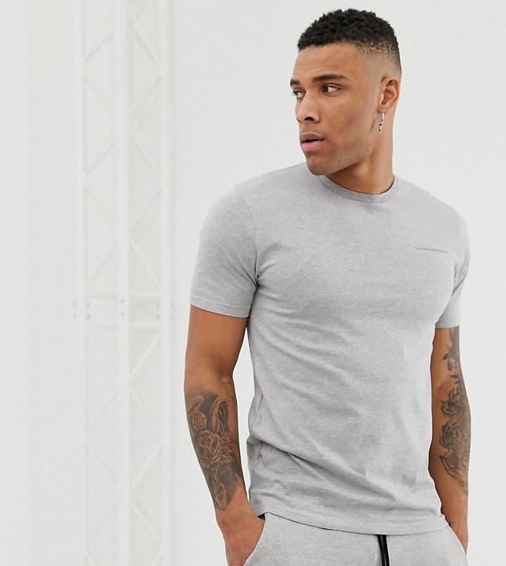 Good For Nothing Muscle Fit T-shirt In Gray With Logo - Gray
