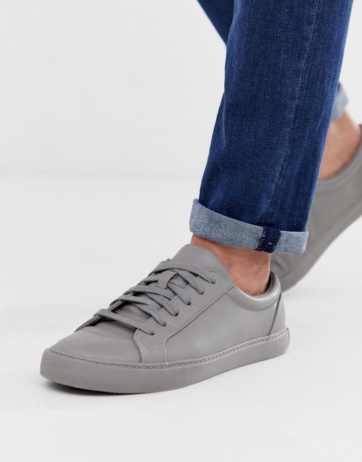 Asos Design Sneakers In Block Gray