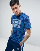 Adidas Skateboarding Tie Dye T-shirt In Blue Bj8724 - Blue