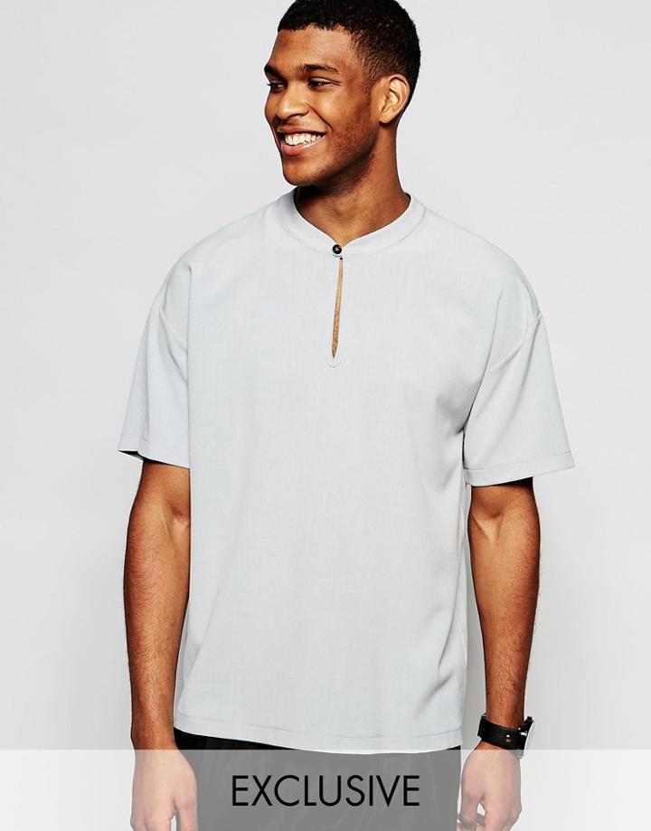 Reclaimed Vintage 70s Shirt In Regular Fit - Gray