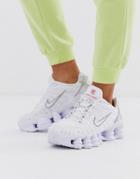 Nike White Shox Total Sneakers-black