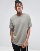 Asos Short Sleeve Sweatshirt - Green