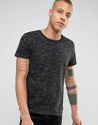 Produkt T-shirt With Fleck Detail - Black