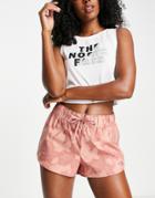 The North Face Class V Mini Jersey Shorts In Pink Tie Dye