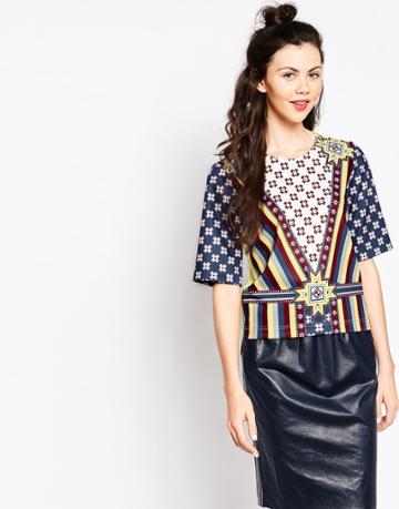 Emma Cook Geo-tribal T-shirt - Yellow