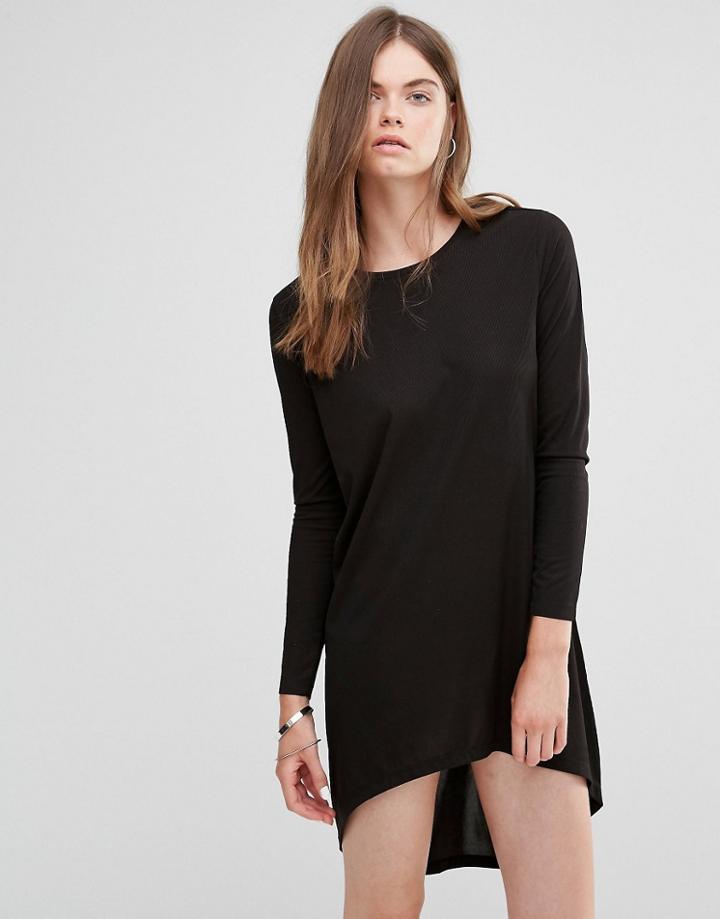J.d.y High Low Tunic Dress - Black