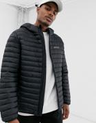 Nicce Puffer Jacket With Hood In Black