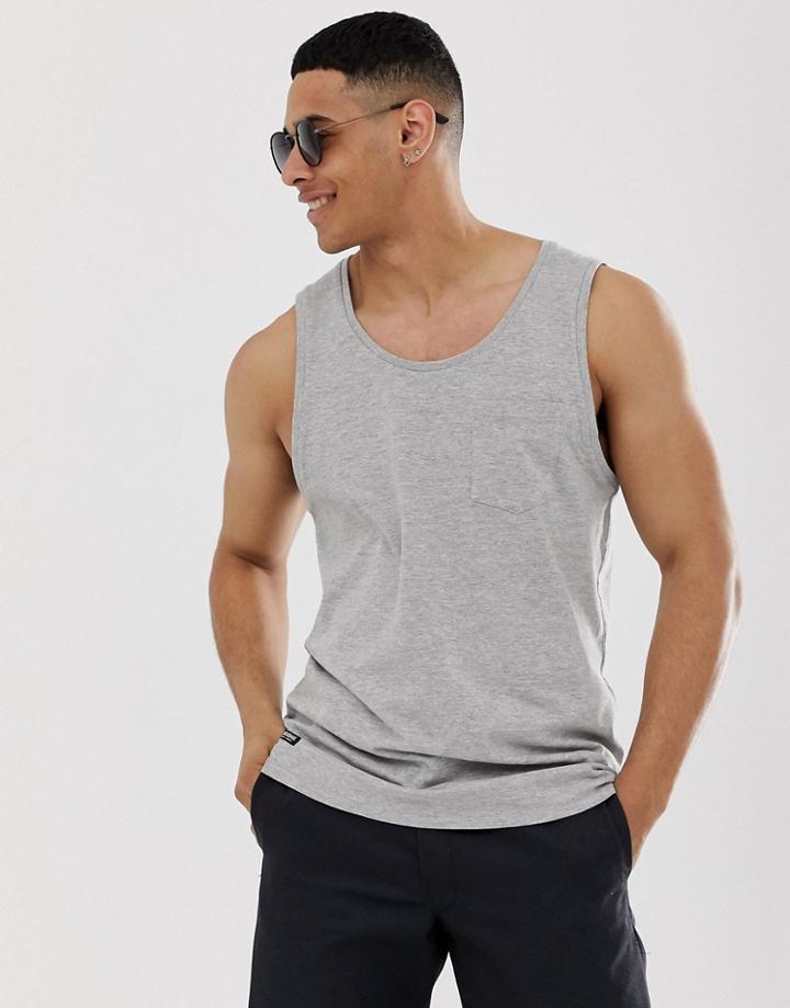 Threadbare Pocket Tank - Gray