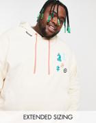 Asos Daysocial Oversized Hoodie With Board Game Graphic Prints And Logo In Off White - Part Of A Set