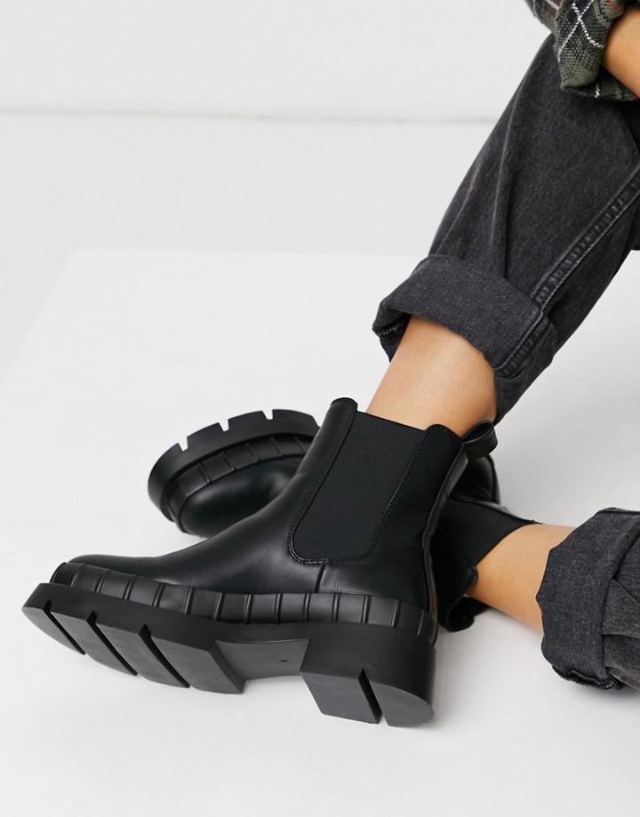 Raid Turner Chunky Chelsea Boot In Black
