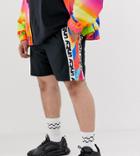 Asos Design X Glaad & Plus Runner Shorts With Side Stripe - Multi