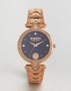 Versus Versace Spci38 V Crystal Bracelet Watch In Rose Gold - Gold