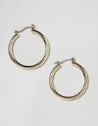 Asos Tube Hoop Earrings - Gold