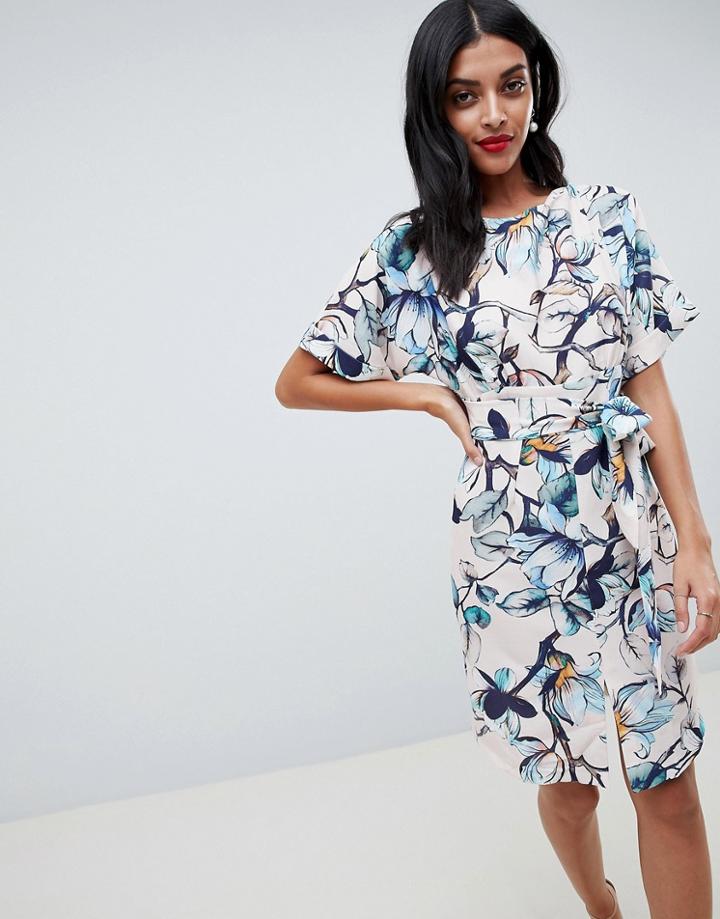 Closet London Mid Split Dress - Multi