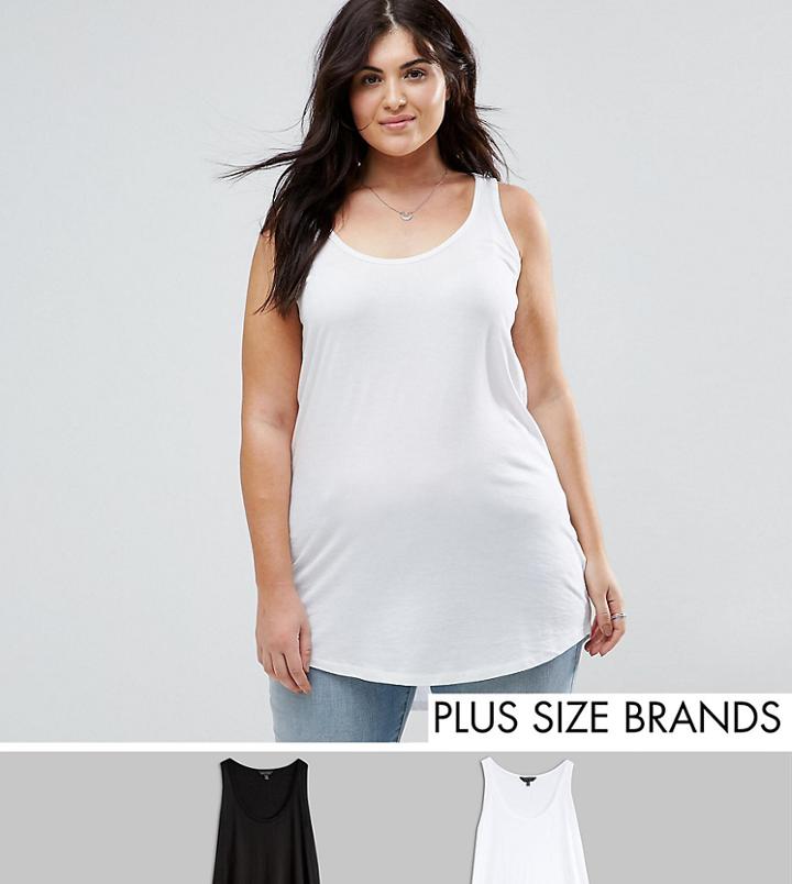 New Look Curve 2 Pack Tank - Multi