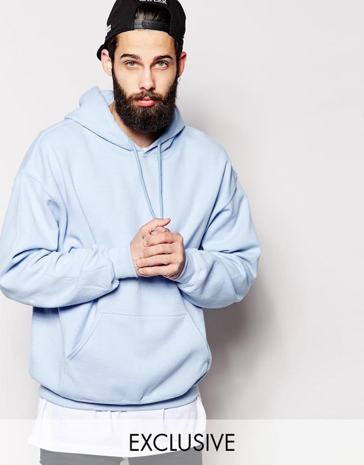 Reclaimed Vintage Hoodie - Blue