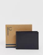 Fred Perry Leather Billfold Wallet In Black - Black