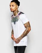 Illusive London Raglan T-shirt With Mirrored Print - White