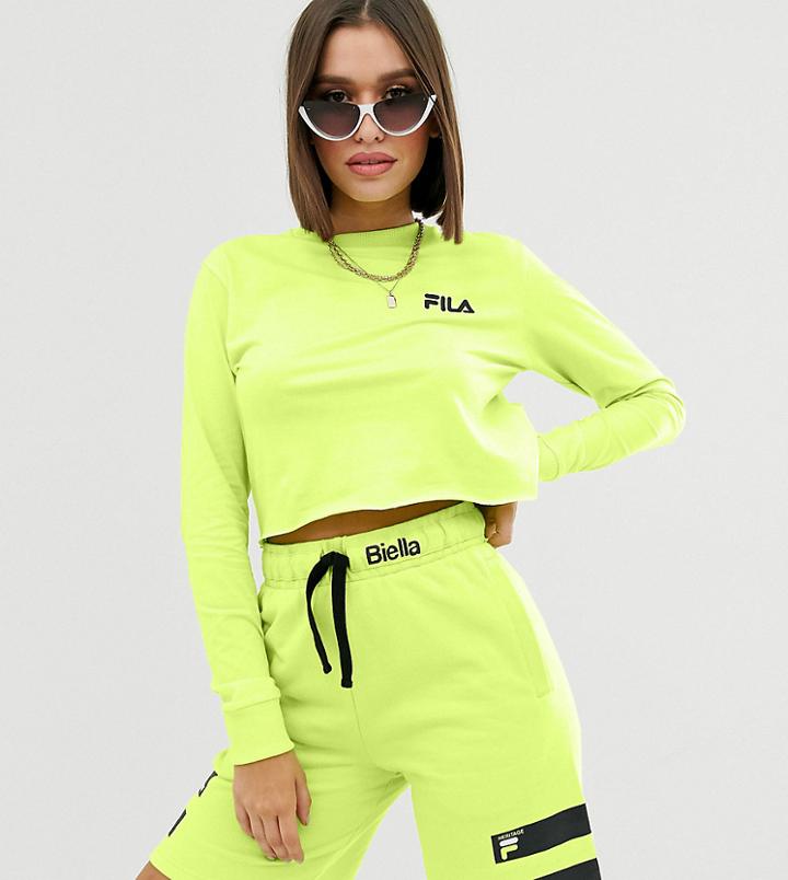 Fila Long Sleeve Cut Off T-shirt - Green