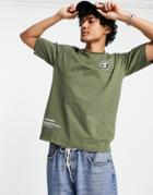 Aape By A Bathing Ape Now Boxy Fit T-shirt In Khaki-green