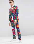 Opposuits Slim Holidays Suit + Tie - Multi