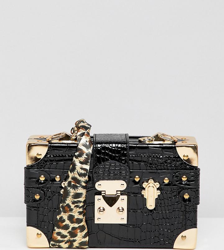 My Accessories London Box Cross Body Bag With Scarf - Multi