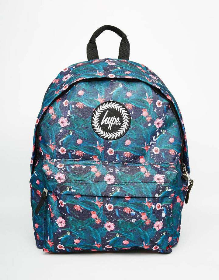 Hype Backpack In Floral Print - Multi