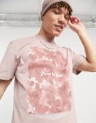 River Island T-shirt With Floral Print In Pink