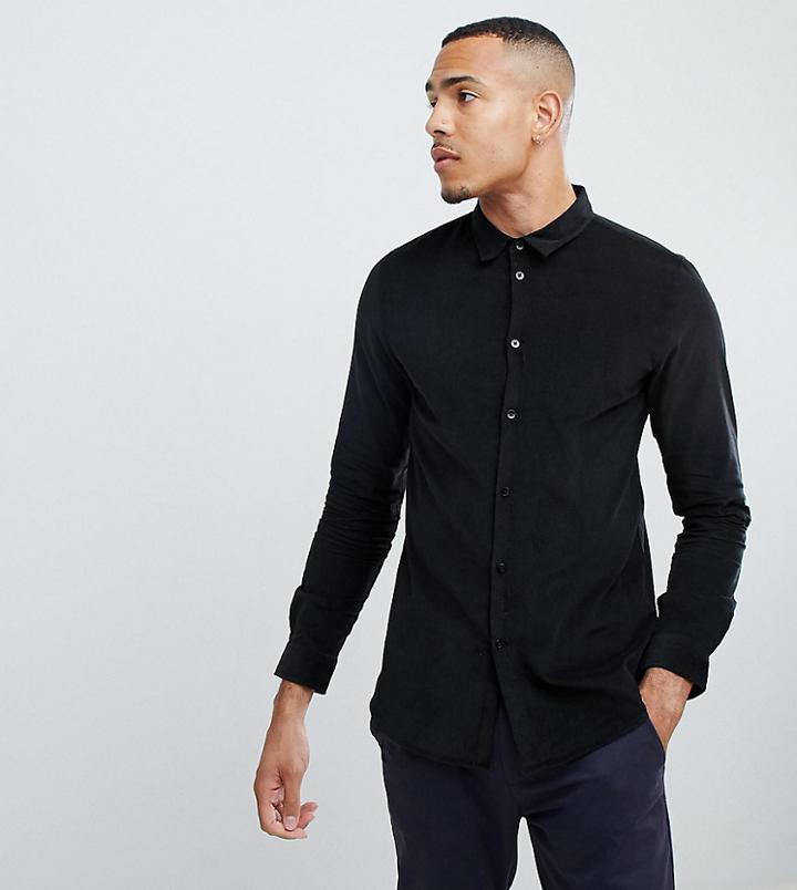 Another Influence Tall Cord Shirt-black