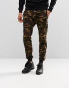 Pull & Bear Camo Joggers - Khaki