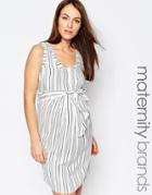 Isabella Oliver Stripe Dress With Tie Waist - Multi