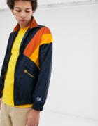 Champion Warm Up Track Jacket With Panels In Navy