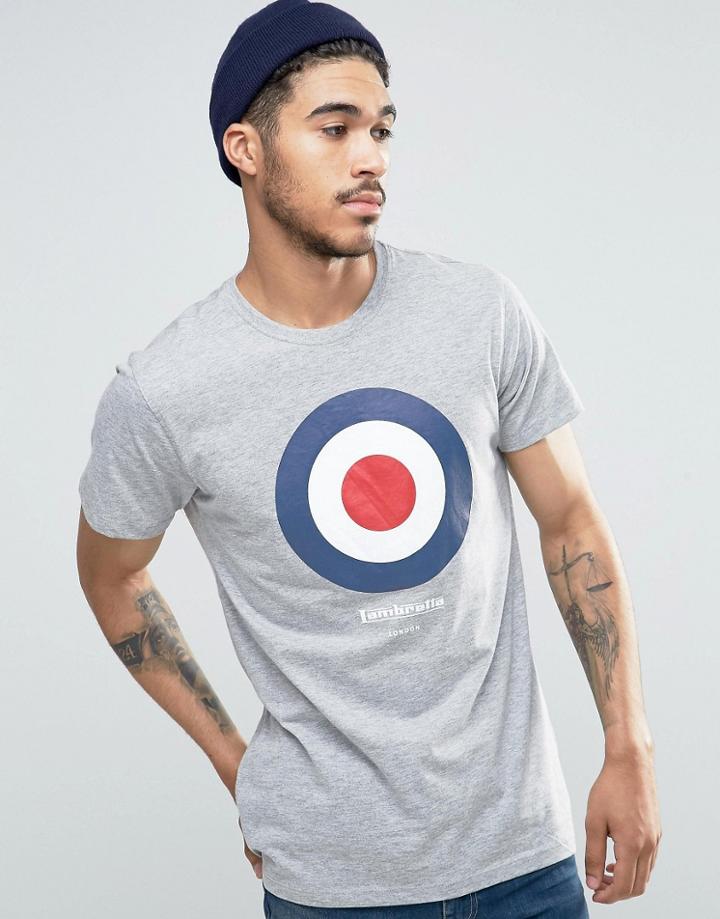 Lambretta Classic Target T-shirt - Gray