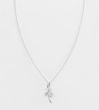 Katie Mullally Palm Tree Pendant Necklace In Sterling Silver - Gold