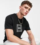 Puma Off Beat Paisley T-shirt In Black