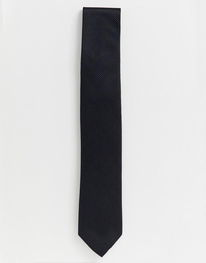 Jack & Jones Slim Tie In Black - Black