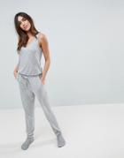 Boux Avenue Knitted Lounge Jumpsuit - Gray