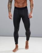 First Baselayer Tights In Black - Black