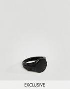 Designb London Matte Black Ring Exclusive To Asos - Black