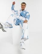 Jaded London Sweatpants With Cloud Print In Blue-blues