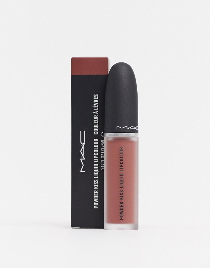 Mac Powder Kiss Liquid Lip - Over The Taupe-neutral