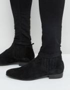 Hudson London Zelus Suede Chelsea Boots - Black