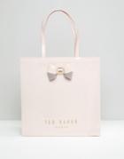 Ted Baker Large Icon Bag In Pale Pink - Pink