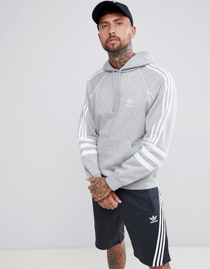 Adidas Originals Authentic Hoody In Gray Dh3852 - Gray