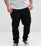 Asos Design Plus Stretch Slim Jeans In Black - Black