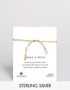 Dogeared Make A Wish Multi Strand Gold Silk Adjustable Bracelet - Gold